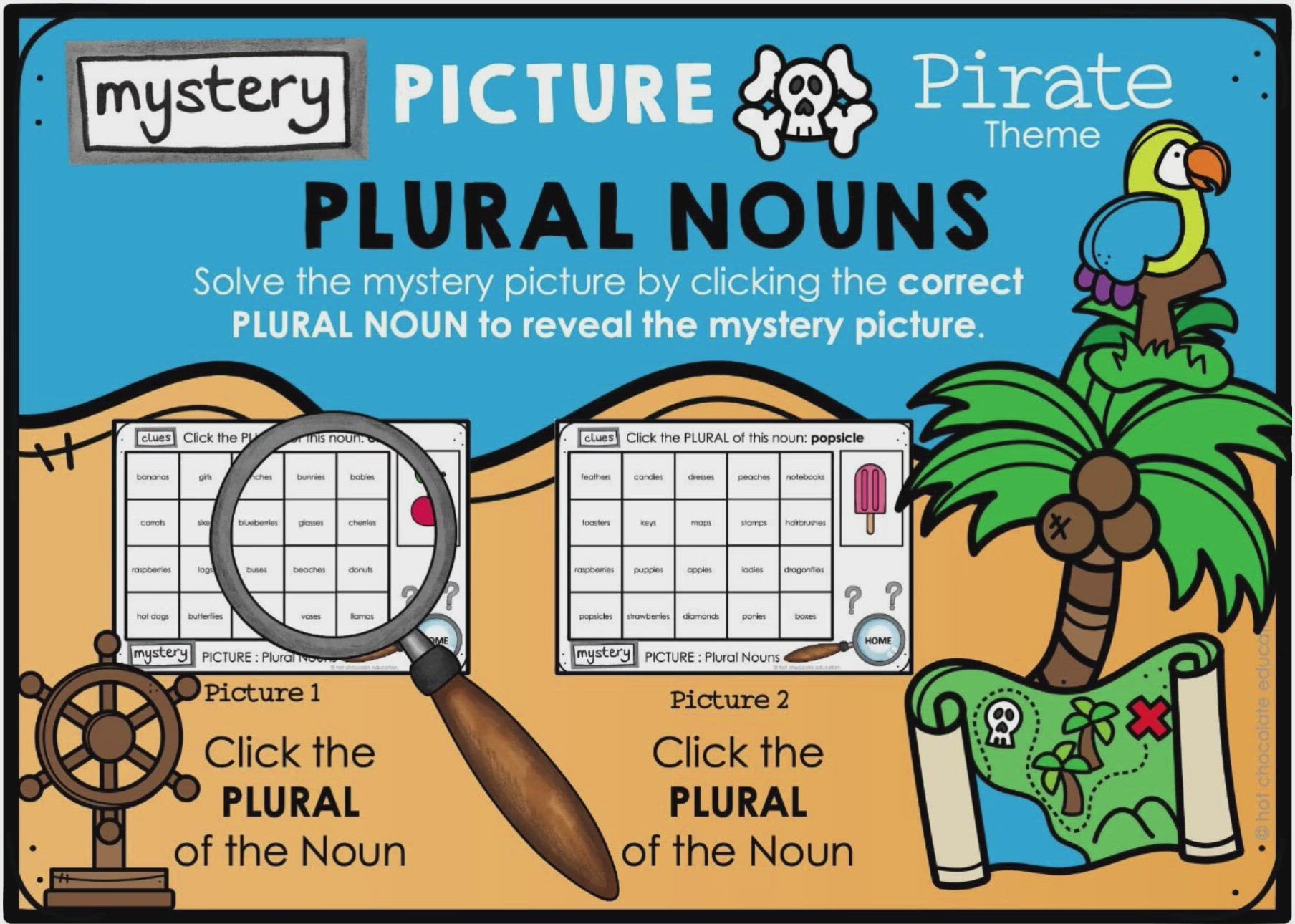 Load video: Plural Noun Mystery Picture  - Boom Cards