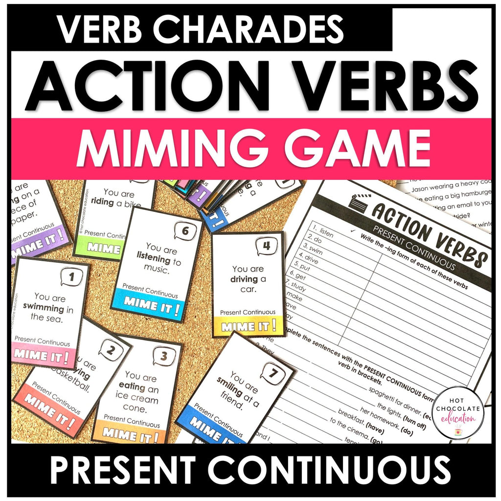 ESL Games Bundle Elementary Grammar and Vocabulary Building Activities - Hot Chocolate Teachables
