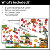 Fall CVC WORD FLUENCY Roll & Read Board Games : Short A - E - I - O - U - Hot Chocolate Teachables