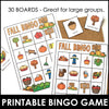 Fall Theme Vocabulary Bingo Game - Print & Digital BUNDLE - Hot Chocolate Teachables