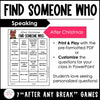Find Someone Who - Editable Christmas Speaking Activity for ESL/EFL/ELL - Hot Chocolate Teachables
