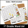 FIRST GRADE Sight Words Roll & Read Activity Boards - Dolch List - Hot Chocolate Teachables