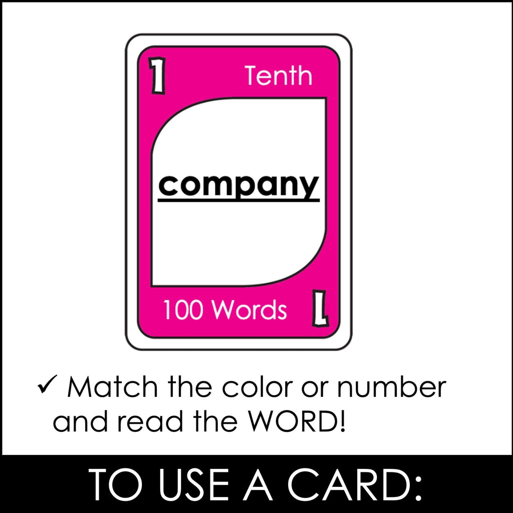 Fry's First 1000 Sight Words - Complete Card Game Bundle for 1st - 5th Grade - Hot Chocolate Teachables