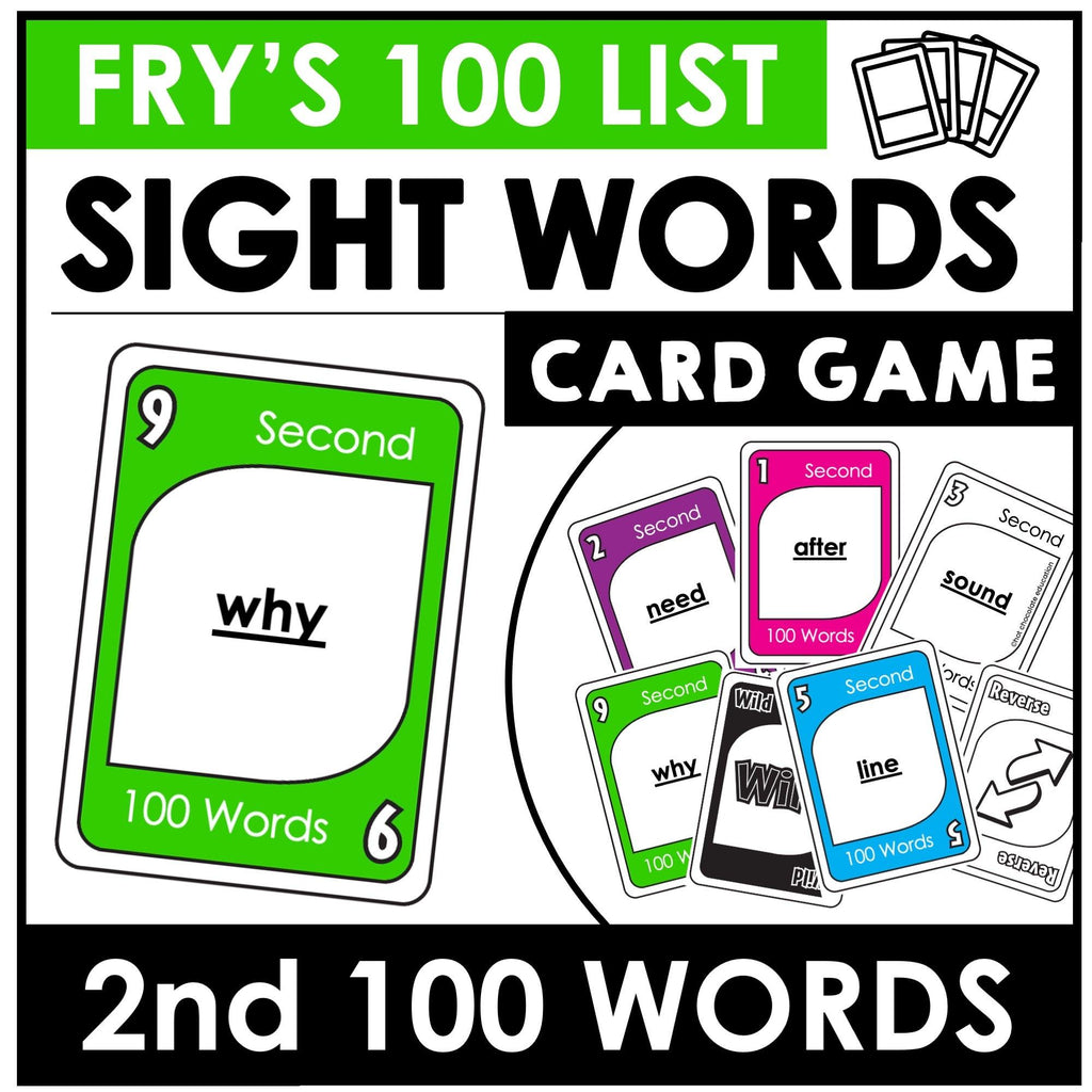 Fry's First 300 Sight Words - Card Game Bundle for 1st - 3rd Grade - Hot Chocolate Teachables