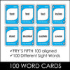 Fry's Sight Words Card Game - Fifth Hundred Words - Plays like UNO - Hot Chocolate Teachables