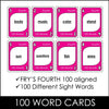 Fry's Sight Words Card Game - Fourth Hundred Words - Plays like UNO - Hot Chocolate Teachables