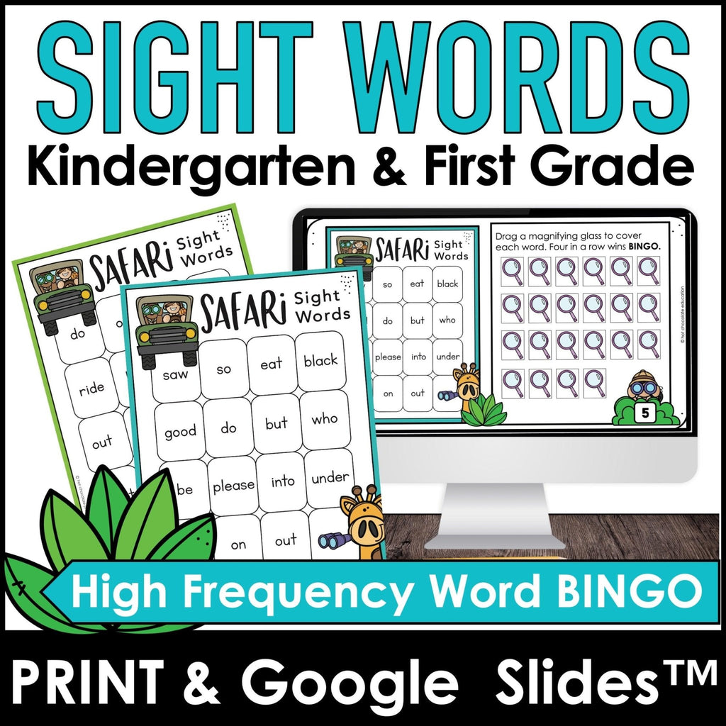 Games Bundle | Sight Words and CVC Short Vowel a-e-i-o-u - Hot Chocolate Teachables