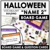 Halloween Board Game : Name 2 Things - Vocabulary Building Activity - Hot Chocolate Teachables