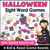 Halloween First Grade Sight Word Game Boards : Dolch List Roll & Read - Hot Chocolate Teachables