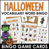 Halloween Vocabulary Bingo Game | October Words - Activity for Young Learners - Hot Chocolate Teachables