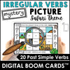 Irregular Verb Mystery Picture - Boom Cards - Hot Chocolate Teachables