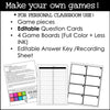 Make your own Board Games: Templates with Editable Cards | Use with any subject - Hot Chocolate Teachables