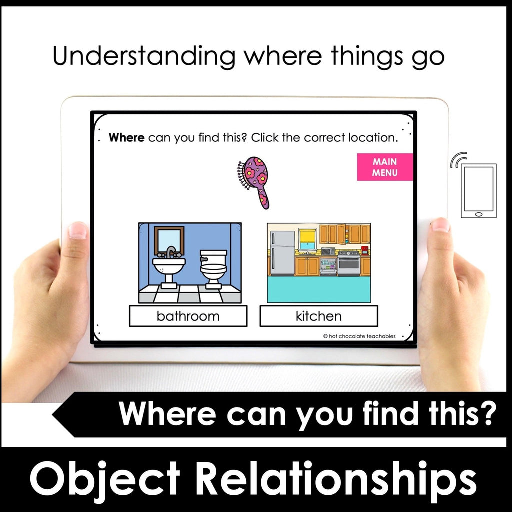 Object Locations : Where is it? - Boom Cards - Hot Chocolate Teachables