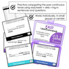 Past Continuous Verb Tense Grammar Task Cards for ESL - Past Actions - Hot Chocolate Teachables