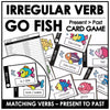 Past Tense Irregular Verbs - GO FISH Card Game for ESL / EFL / ELL - Hot Chocolate Teachables