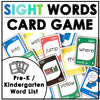 Pre-Primer Sight Word Card Game for Pre-K and Kindergarten - Hot Chocolate Teachables