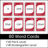 Pre-Primer Sight Word Card Game for Pre-K and Kindergarten - Hot Chocolate Teachables