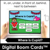 Prepositions of Place Boom Cards™ Valentine's Day | ESL Grammar - Hot Chocolate Teachables