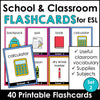 School Supplies & Classroom Vocabulary ESL Flashcards - Hot Chocolate Teachables