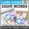 Sight Word Card Game | Pre-Primer Dolch Aligned - Plays like UNO - Hot Chocolate Teachables