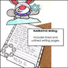 Snow Day Craft | Past Tense Narrative Writing Activity ELA / ESL / EFL - Hot Chocolate Teachables