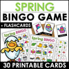 Spring - Easter BINGO Game - Vocabulary Activity + Flashcards - Hot Chocolate Teachables
