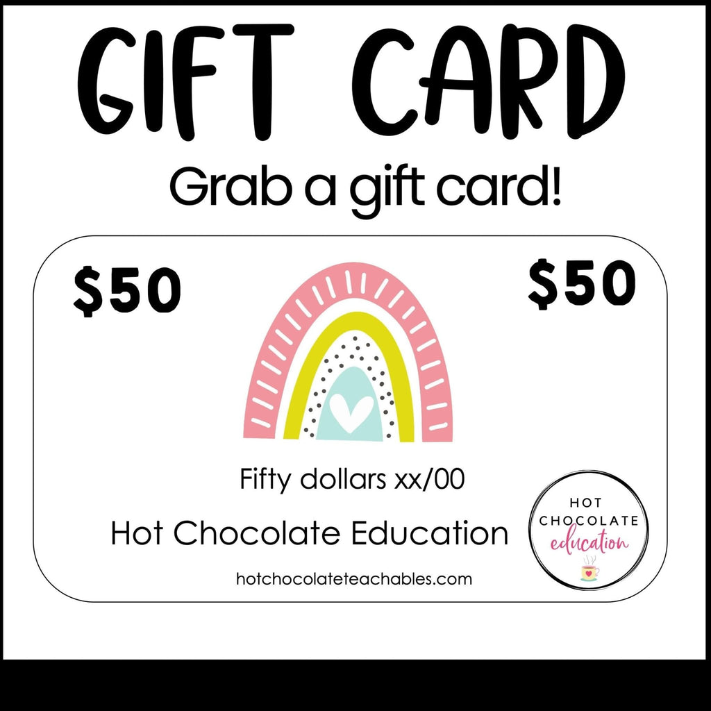 Store Gift Card - Hot Chocolate Teachables