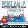 SUMMER: What am I? ESL Vocabulary Guessing Game BOOM CARDS™ - Hot Chocolate Teachables