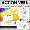 VERB Dominoes Game : Actions Verbs | Present Continuous | Present Progressive - Hot Chocolate Teachables