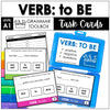 VERB: TO BE - Present Simple Subject Verb Agreement Task Cards - AM, IS, ARE - Hot Chocolate Teachables
