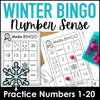 Winter Number Fluency Bingo | Number Recognition from 1 to 20 - Hot Chocolate Teachables