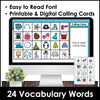 Winter Vocabulary Bingo Games - Print & Digital BUNDLE - Hot Chocolate Teachables