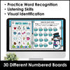 Winter Vocabulary Bingo Games - Print & Digital BUNDLE - Hot Chocolate Teachables